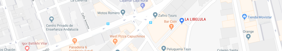 localizacion en el mapa de la libelula